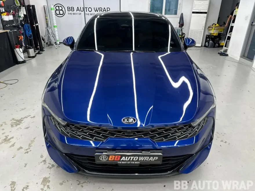 Kia K5 DL3 vinyl wrap installation result