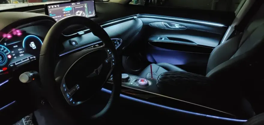 Genesis GV70 ambient lighting - Genesis GV70 Ambient Lighting Review: Cost & Results photo 3