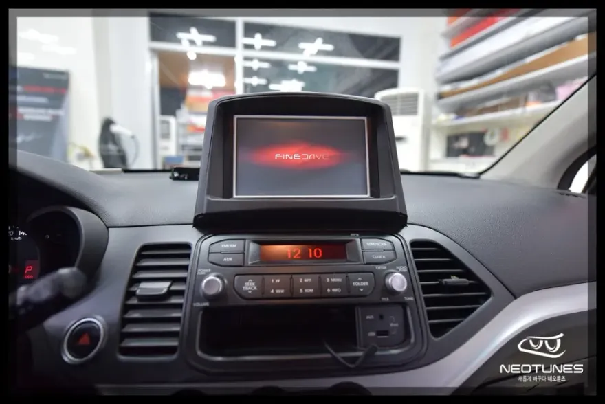 Kia MorningのAndroid Auto・CarPlay取付事例 施工写真 1-1