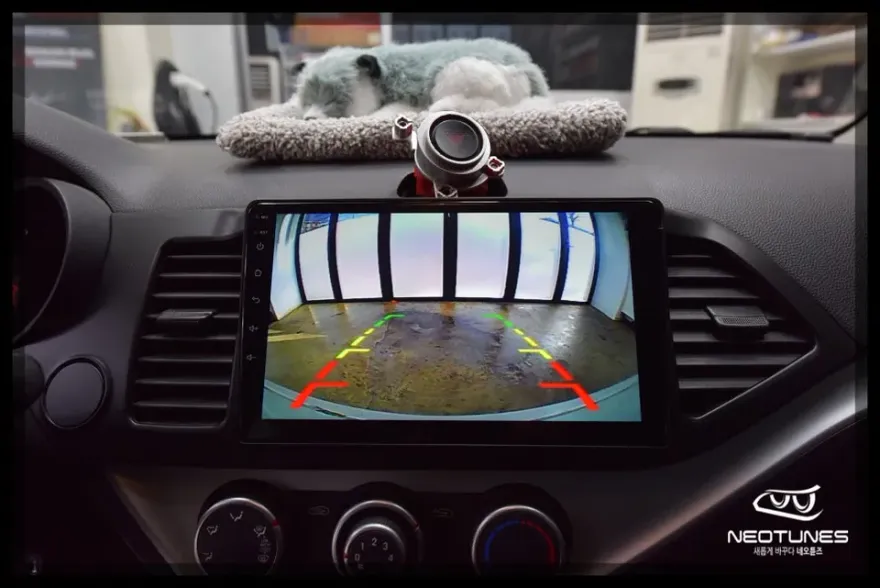Kia MorningのAndroid Auto・CarPlay取付事例 施工写真 4-2