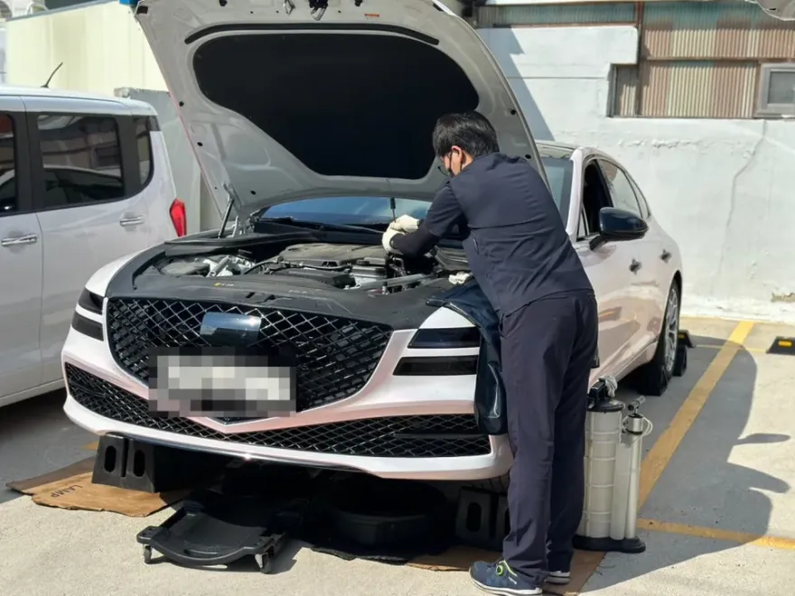 Genesis G80 PPF施工事例|費用目安と仕上がり 施工写真 3-1