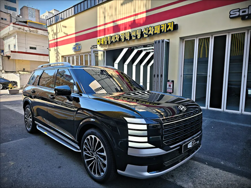 Hyundai Palisadeのガラスコーティング事例｜費用目安・仕上がり 施工写真 1-2