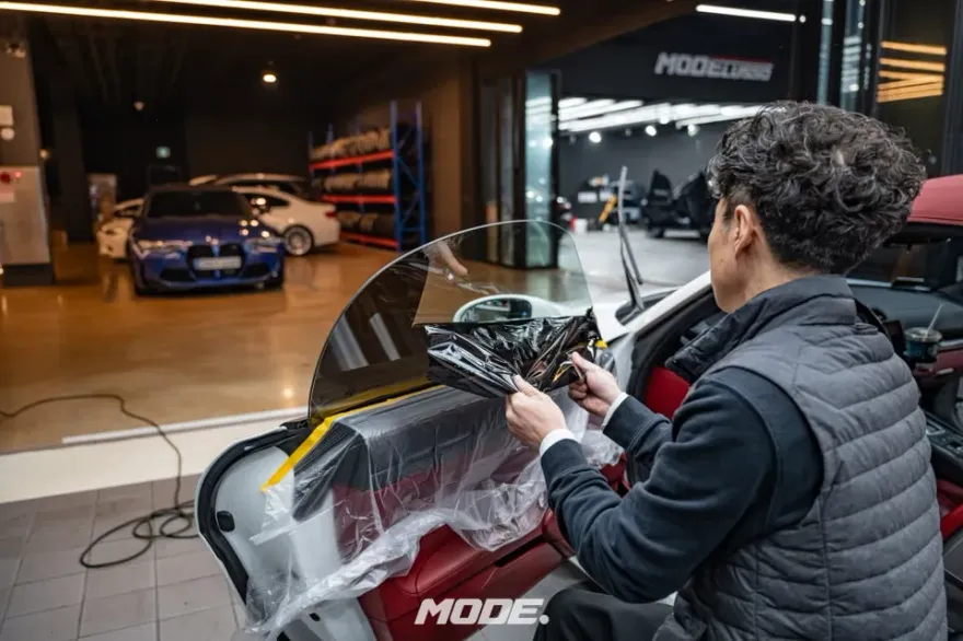 ポルシェ 718 Boxster GTS カーフィルム施工事例|費用目安・仕上がり 施工写真 3-1