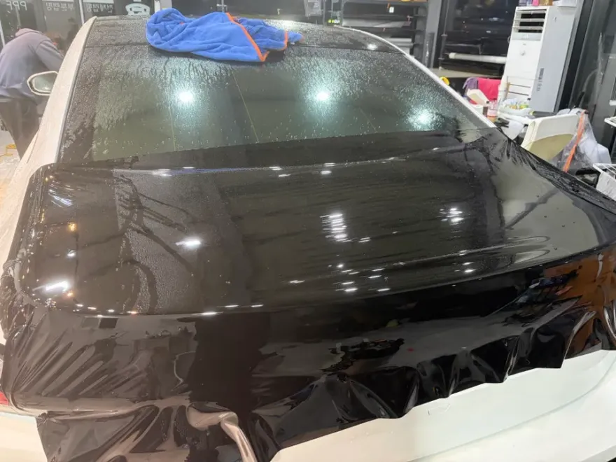 BMW 7 Series ppf - BMW 7 Series PPF Review: Custom Two-Tone & Chrome Delete photo 3