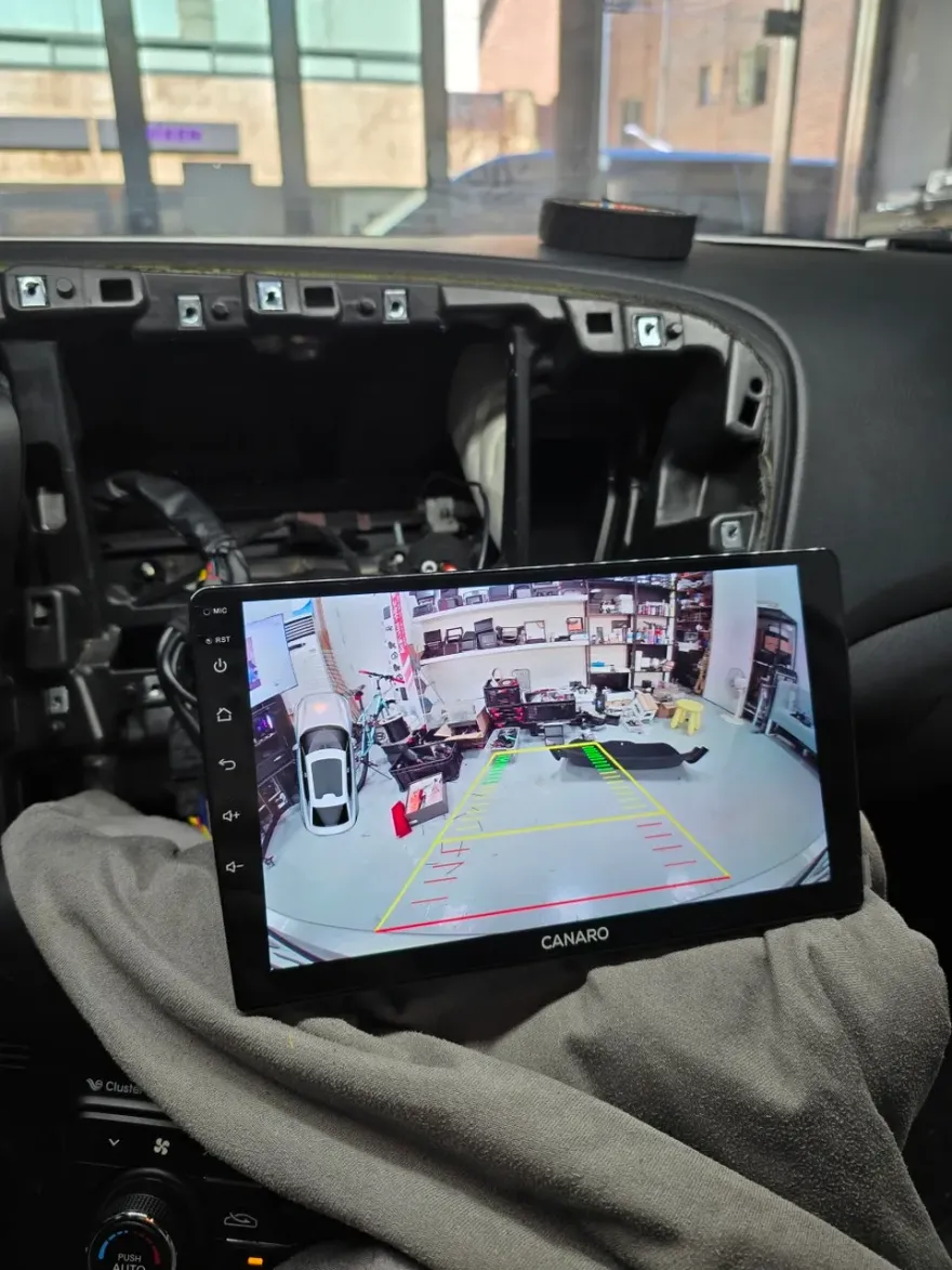 Kia K5 1st GenのAndroid Auto・CarPlay取付事例 施工写真 4-2