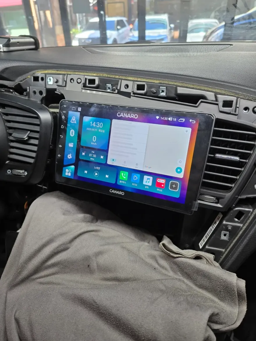 Kia K5 1st GenのAndroid Auto・CarPlay取付事例 施工写真 1-3