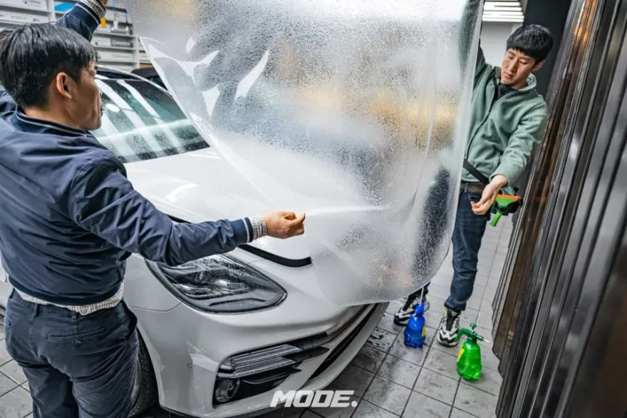 ポルシェ パナメーラ4 PPF施工事例|費用目安・仕上がり 施工写真 3-1