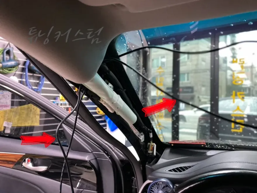 Kia K7のドラレコ取付事例|費用目安と仕上がり 施工写真 2-3