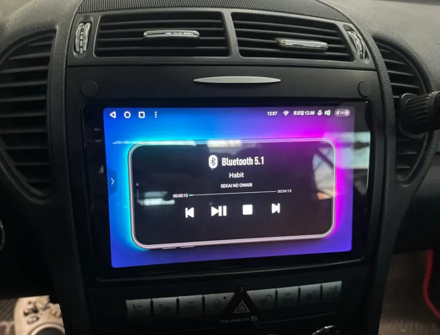 Mercedes-Benz SLKのAndroid Auto・CarPlay取付事例 施工写真 4-2