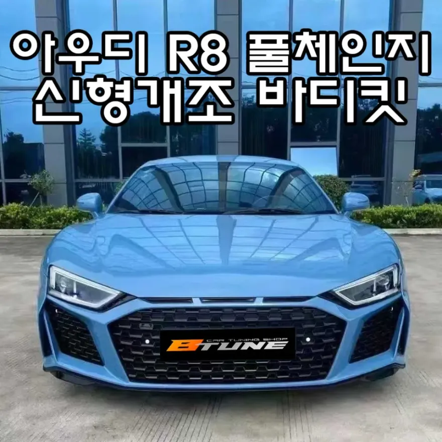 Audi R8 body kit installation result