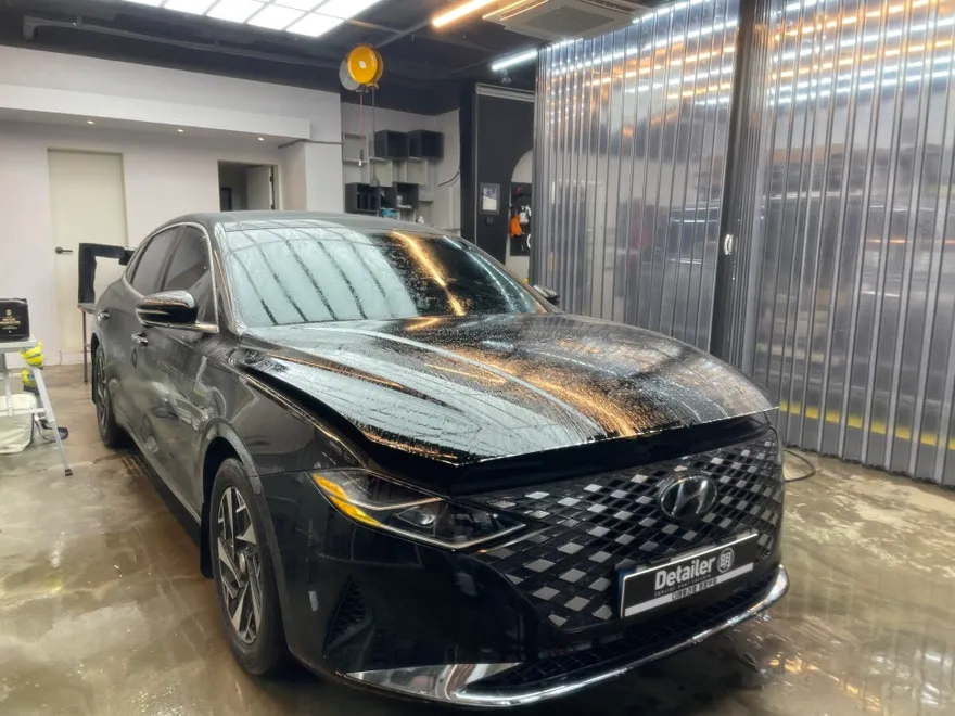 Hyundai Grandeur IG PPF施工事例｜傷防止効果と仕上がり 施工写真 3-1