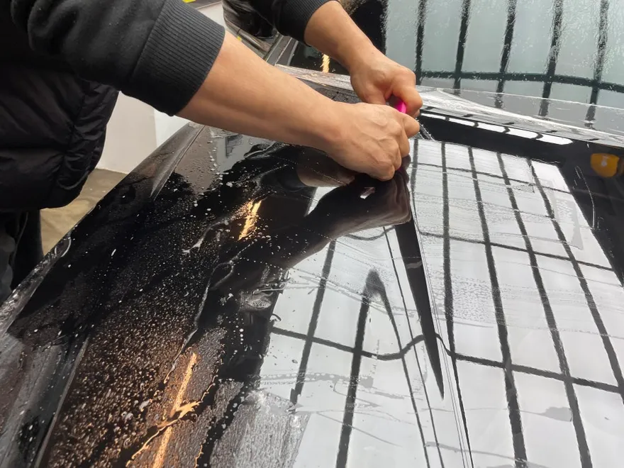 Hyundai Grandeur IG PPF施工事例｜傷防止効果と仕上がり 施工写真 2-3