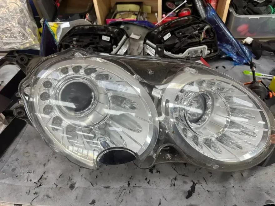 Bentley Flying Spur lighting upgrade installation result