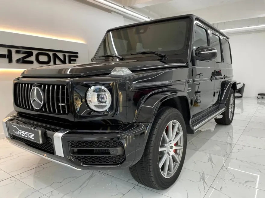 メルセデス・ベンツ G63 AMGのホワイトラッピング事例 施工写真 1-3