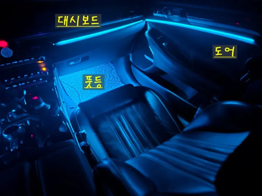 Genesis EQ900 ambient lighting installation result