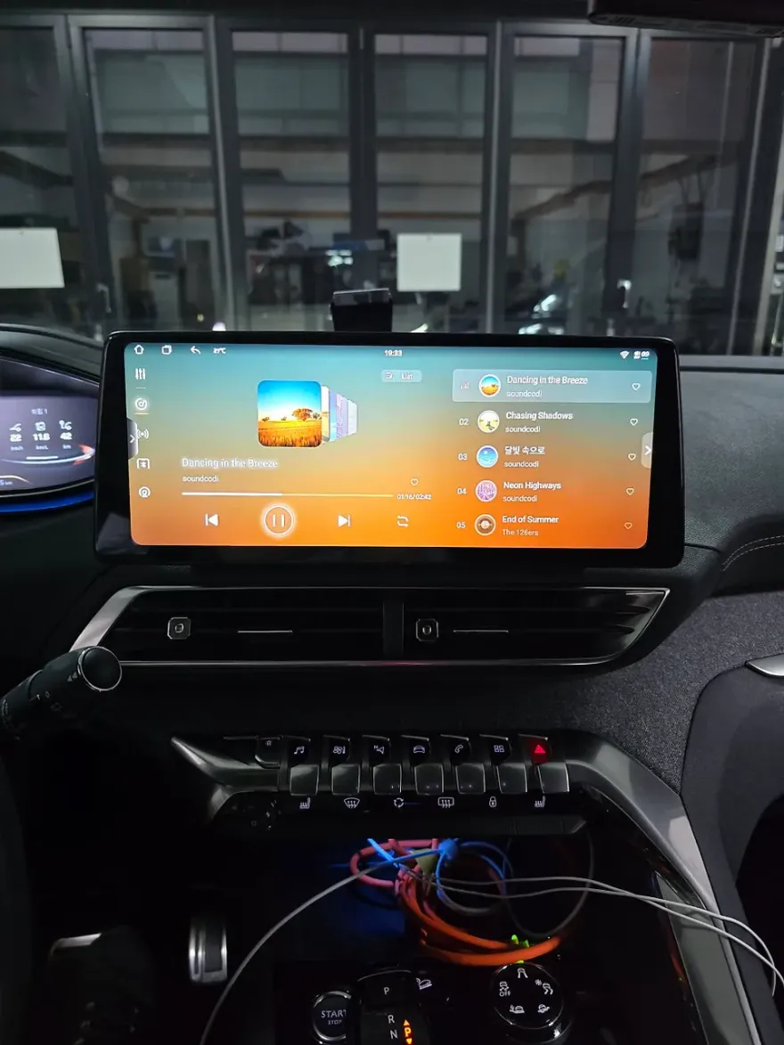 Peugeot 5008 android head unit installation result