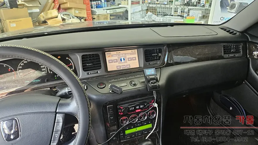 Hyundai Equus android head unit installation result