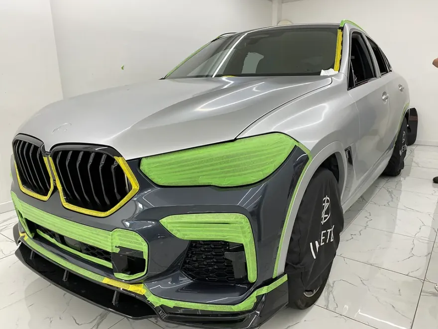 BMW X6 vinyl wrap - BMW X6 Vinyl Wrap Review: Satin White Aluminum Cost & Results photo 4