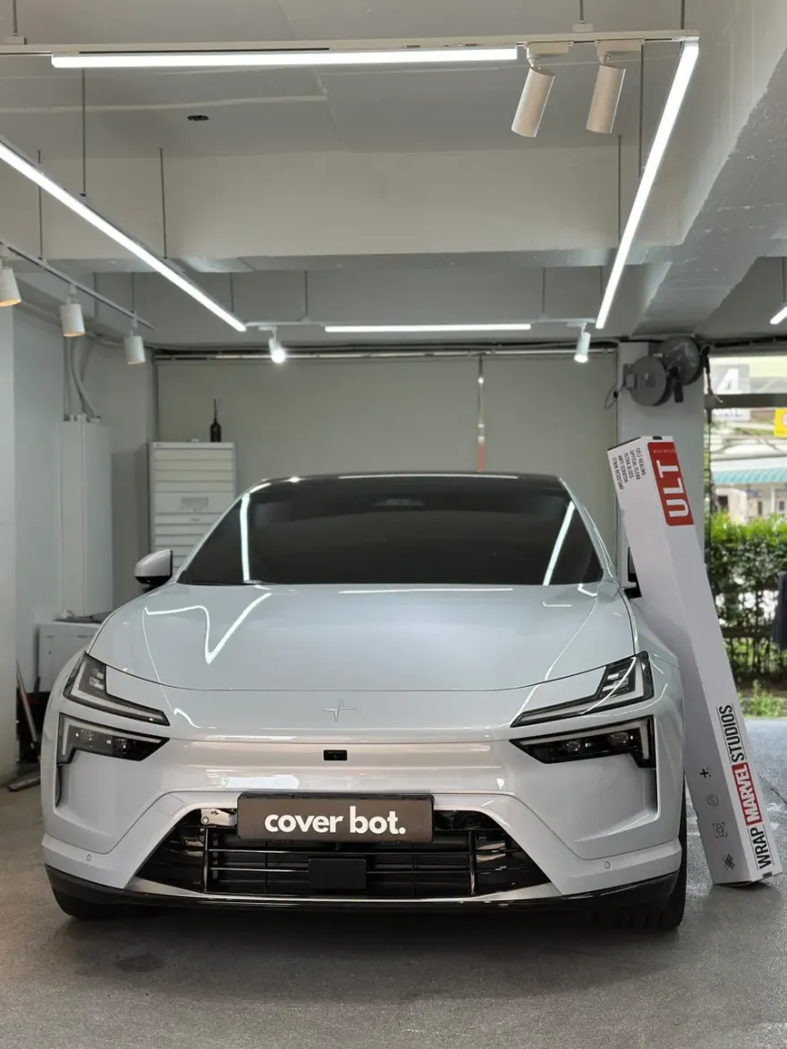 Polestar 4 マットPPF施工事例|韓国実例 施工写真 1-1