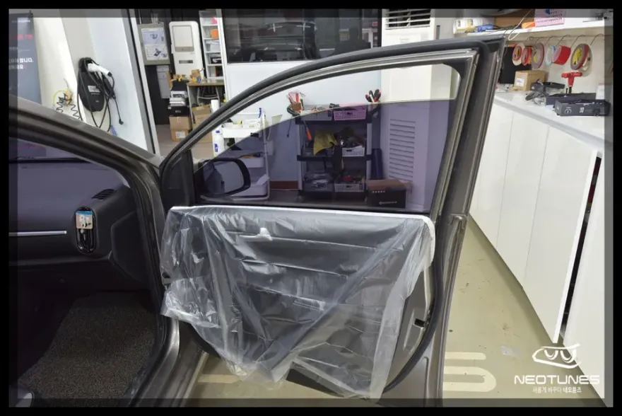 Kia Morning JAのカーフィルム施工事例|費用目安・仕上がり 施工写真 1-3