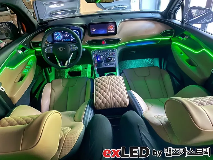 Hyundai Santa Fe TM ambient lighting - Hyundai Santa Fe TM Ambient Lighting Review: Cost & Results photo 3