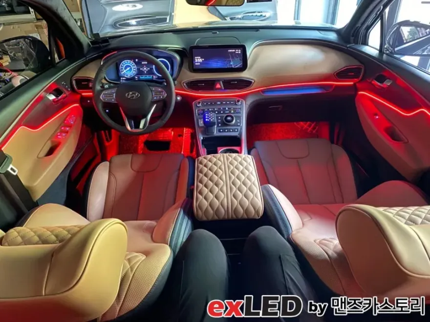 Hyundai Santa Fe TM ambient lighting - Hyundai Santa Fe TM Ambient Lighting Review: Cost & Results photo 4