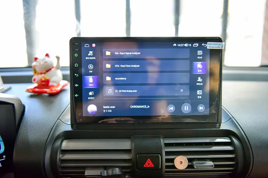 Hyundai CasperのAndroid Auto・CarPlay取付事例 施工写真 4-1