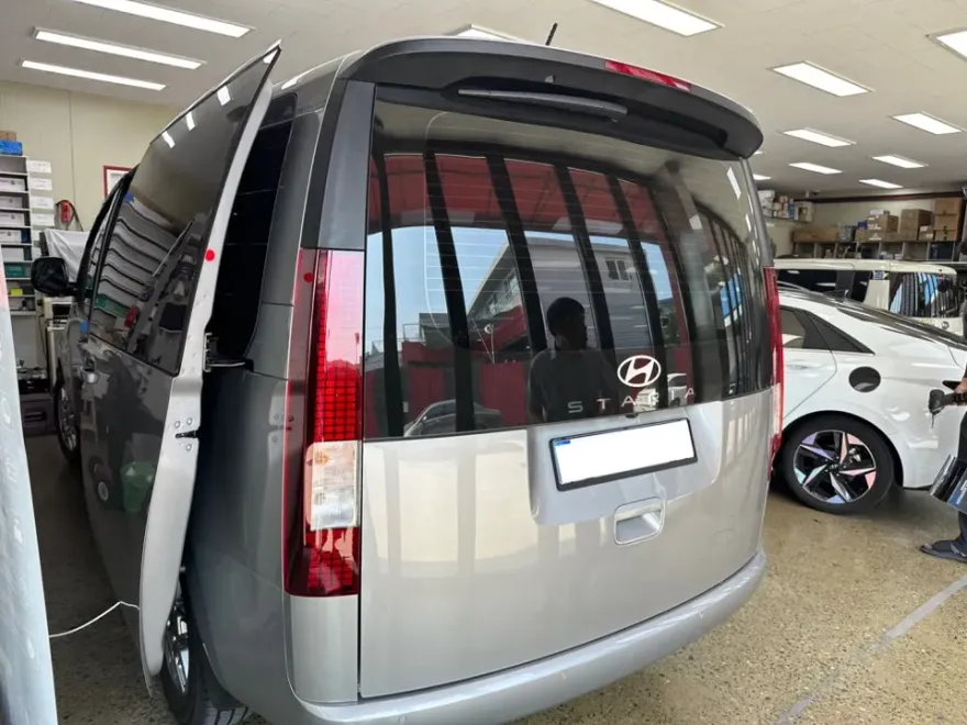 Hyundai Staria lighting upgrade installation result