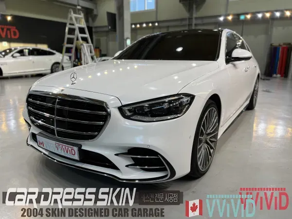 Genesis G90 カーラッピング事例|ホワイトカメレオン 施工写真 2-2