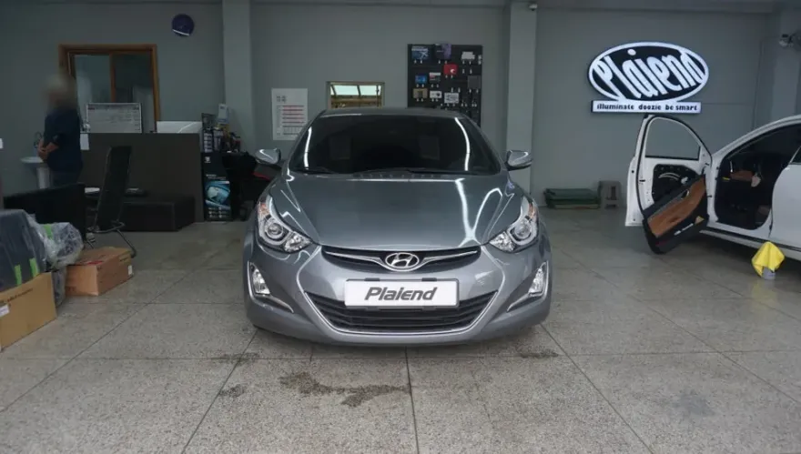Hyundai Elantra MD lighting upgrade installation result