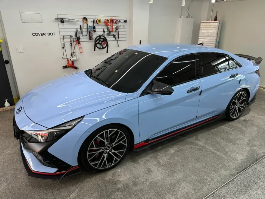 Hyundai Elantra N vinyl wrap - Hyundai Elantra N Vinyl Wrap Review — Cost & Results photo 2