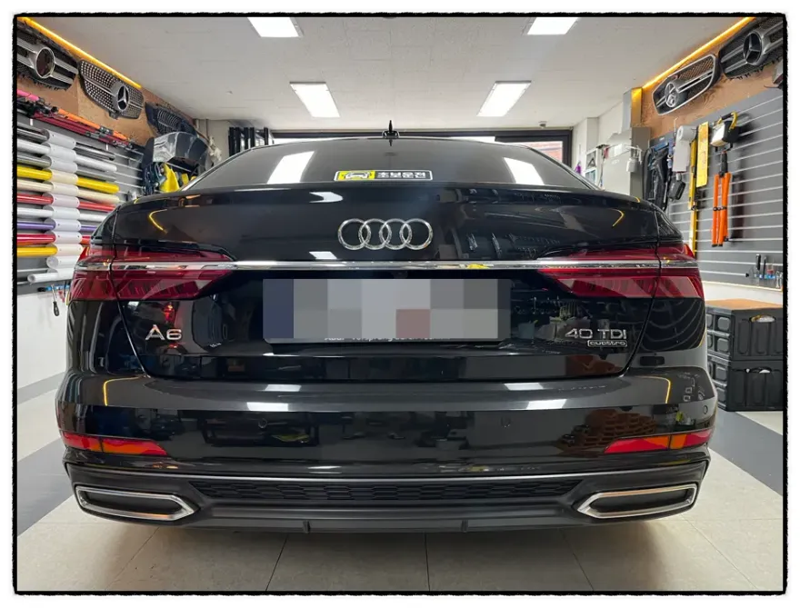 Audi A6のグリルラッピング事例|高級感アップのカスタム 施工写真 3-2