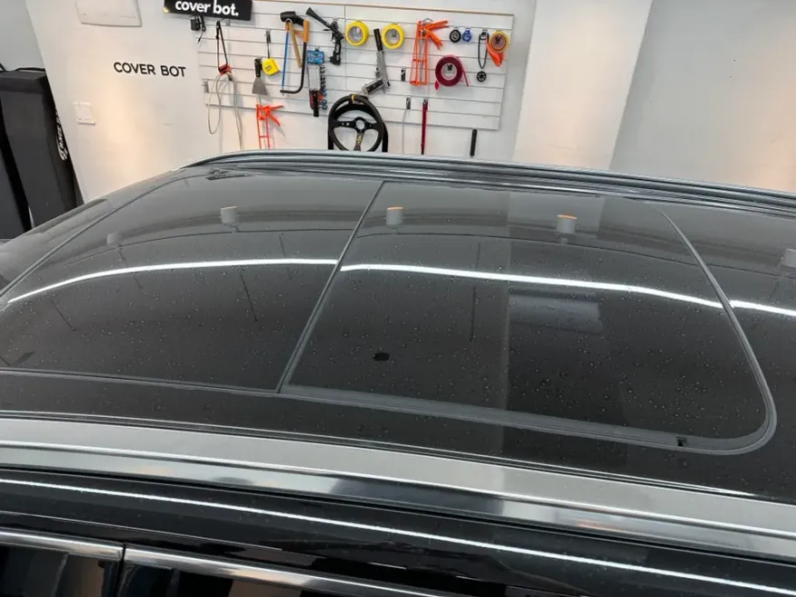 Volvo XC90のPPF施工事例|サンルーフの熱遮断効果 施工写真 1-2