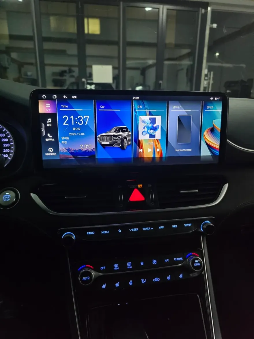 Hyundai Grandeur IG android head unit installation result