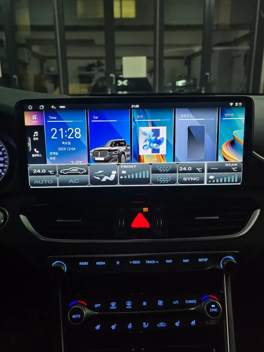 Hyundai Grandeur IGのAndroid Auto・CarPlay取付事例 施工写真 2-2