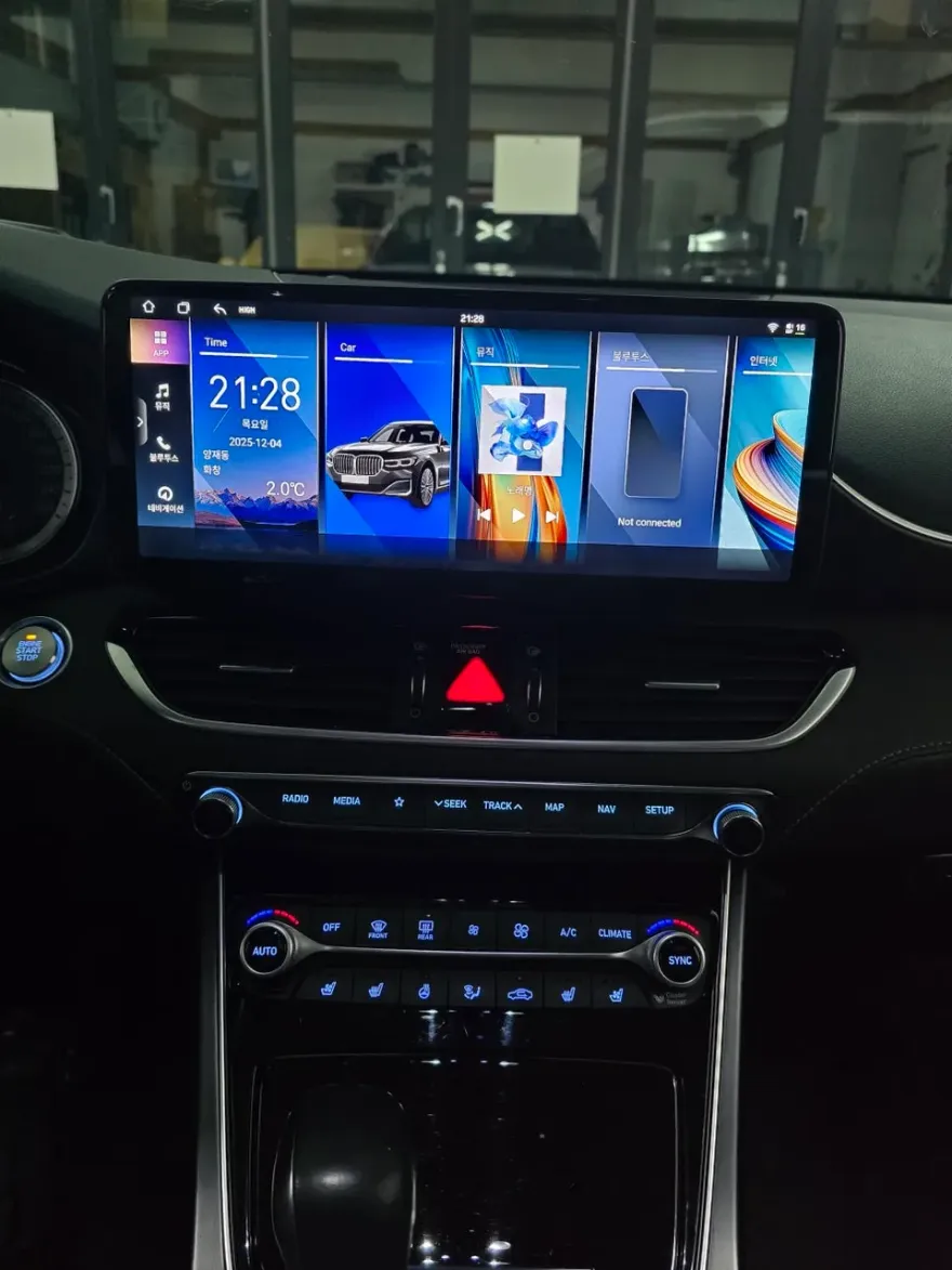 Hyundai Grandeur IGのAndroid Auto・CarPlay取付事例 施工写真 4-2
