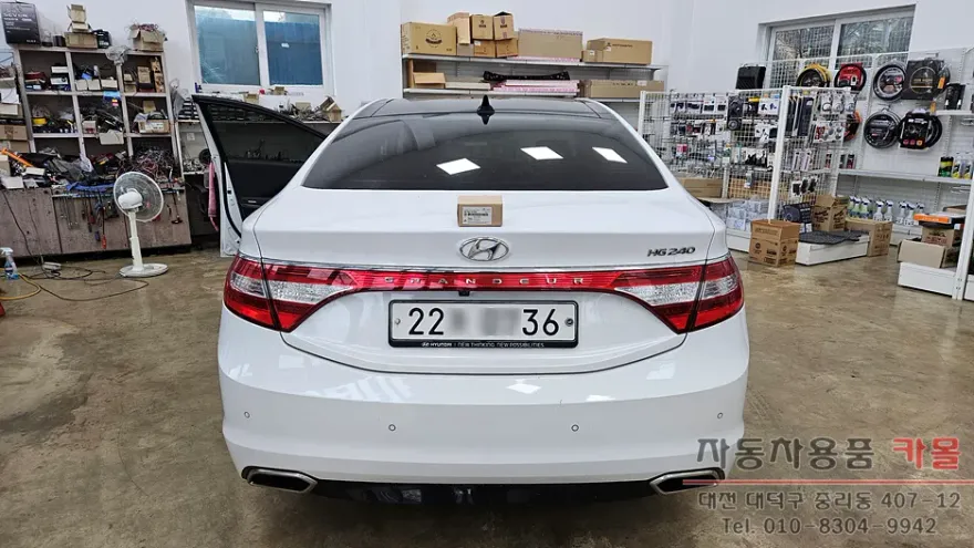 Hyundai Grandeur HG oem options installation result