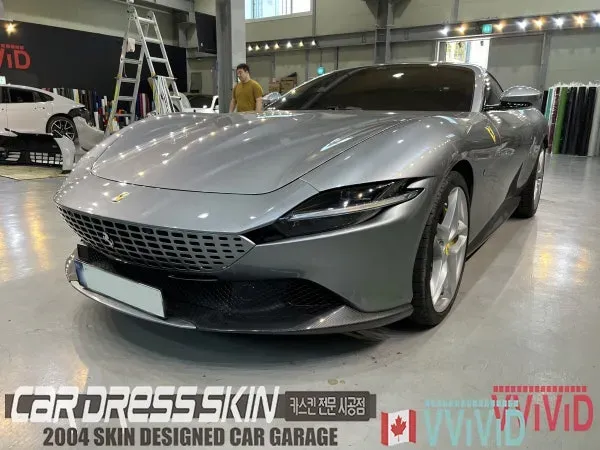 Ferrari Romaのカーラッピング事例|高級感ある仕上がり 施工写真 2-1