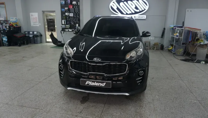 Kia Sportage QL lighting upgrade installation result