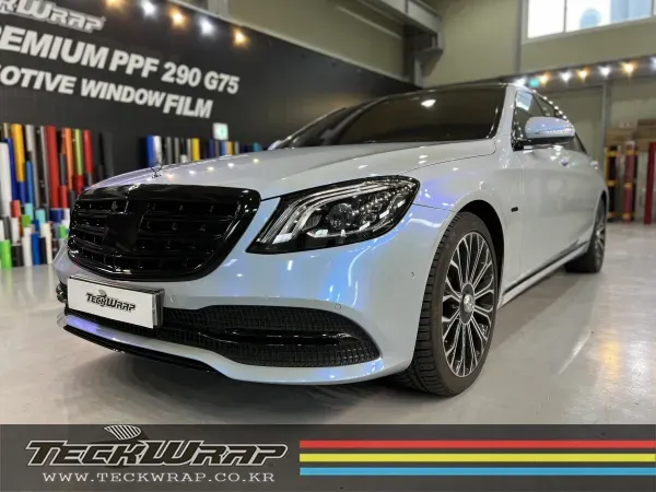 Mercedes-Benz S-Classのカーラッピング事例|費用目安・仕上がり 施工写真 3-2