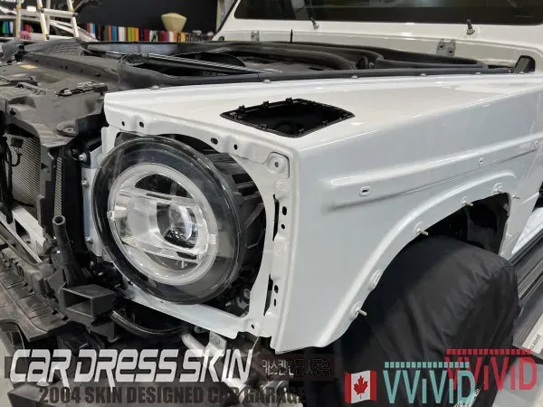 Mercedes-Benz G63 AMGのカーラッピング事例｜ガン・スモークグレー 施工写真 2-3