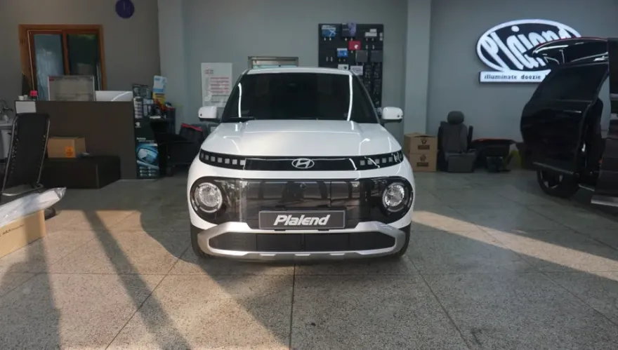 Hyundai Casper Electric lighting upgrade installation result