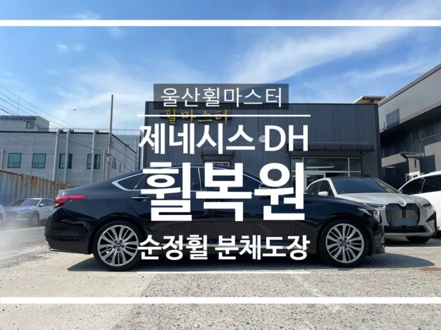 Genesis G80 DH wheel repair installation result