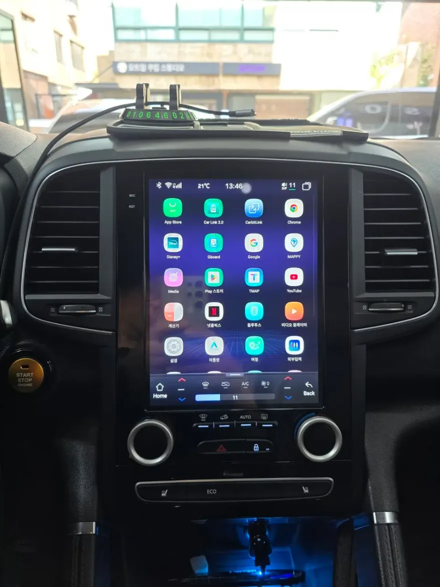 Renault Korea QM6のAndroid Auto・CarPlay取付事例 施工写真 4-1