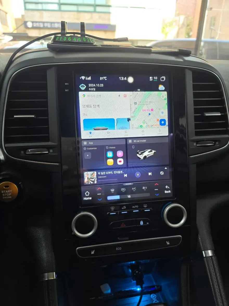 Renault Korea QM6のAndroid Auto・CarPlay取付事例 施工写真 3-2