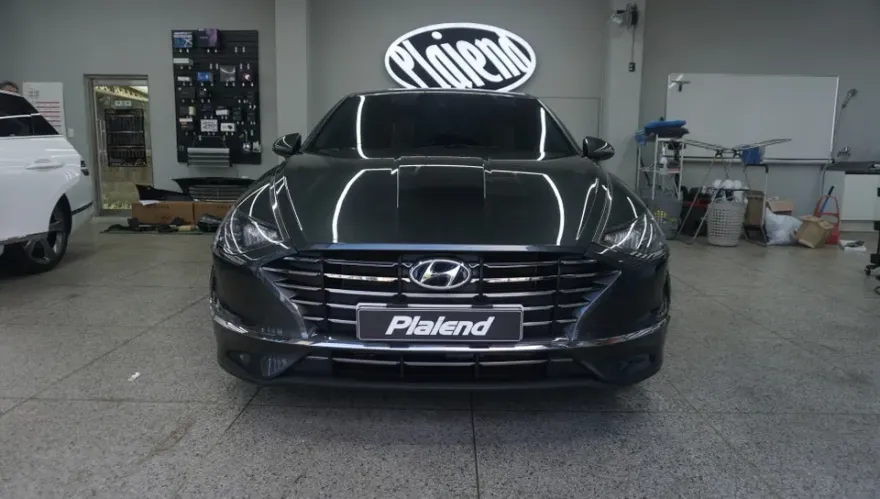 Hyundai Sonata DN8 lighting upgrade installation result