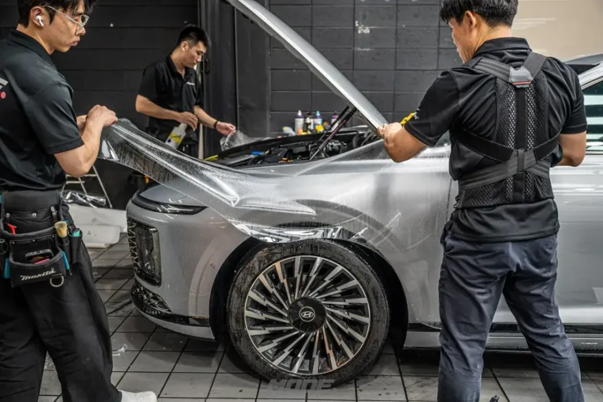 Hyundai Grandeur GN7のPPF施工事例|費用目安と仕上がり 施工写真 3-3