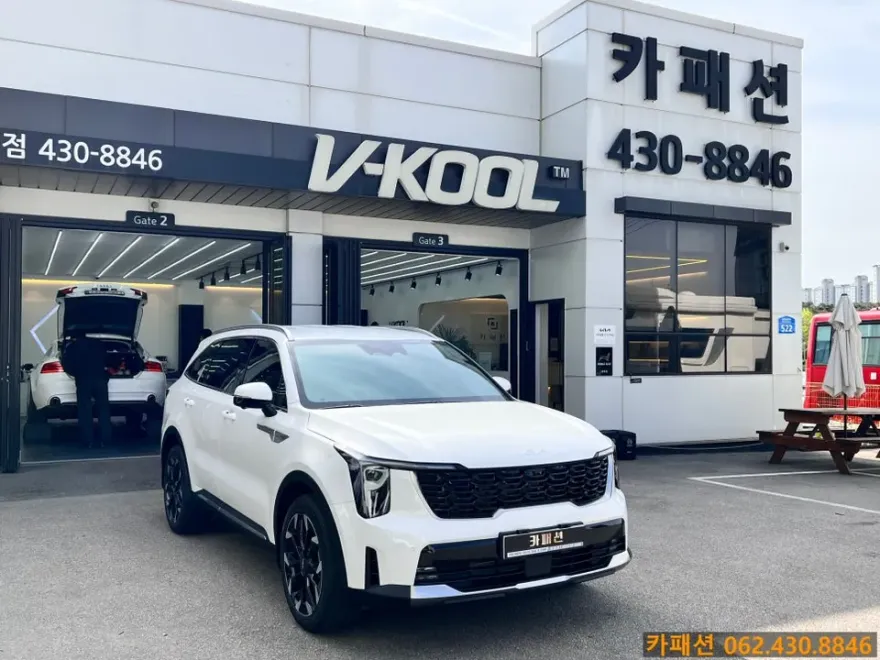 Kia Sorento MQ4のカーフィルム施工事例｜断熱・プライバシー効果 施工写真 1-1
