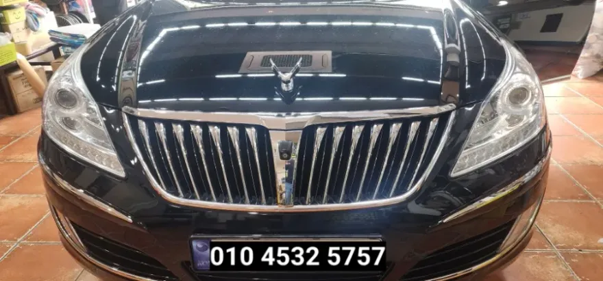 Hyundai Equus lighting upgrade installation result