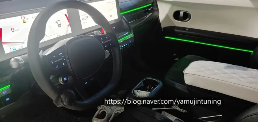 Hyundai IONIQ 5 ambient lighting installation result